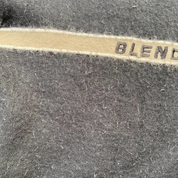 Vintage Blend of America Wool Crewneck Black Sweater size Large - Picture 10 of 10